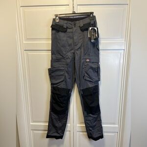 NWT Dickies Women’s Performance Work Wear Pants Size 26/2 Color Thunder Gray
